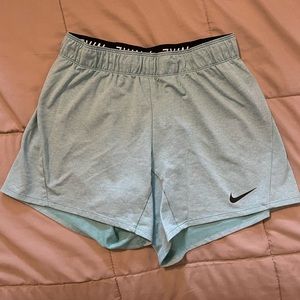 Small teal Nike shorts